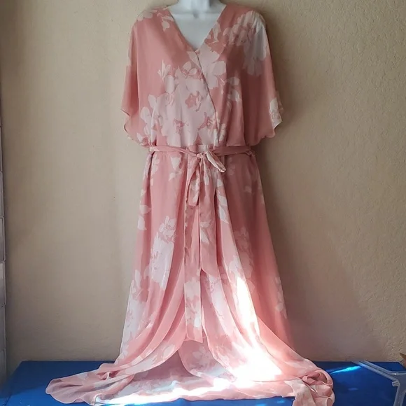 Lane Bryant Pink Asymmetrical Dress - Picture 9 of 11